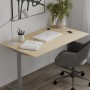 Стол письменный Space Ferrum-decor 750x1400x600 Серый металл ДСП Дуб Кремона Торро 16 мм (FRD-107963)