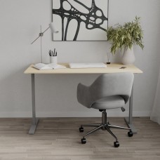 Стіл письмовий Space Ferrum-decor 750x1400x700 Сірий метал ДСП Дуб Кремона Торро 16 мм (FRD-107993)