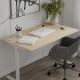 Стол письменный Space Ferrum-decor 750x1400x700 Белый металл ДСП Дуб Кремона Торро 16 мм (FRD-108003)