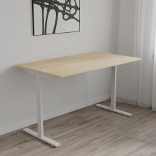 Стіл письмовий Space Ferrum-decor 750x1400x600 Білий метал ДСП Дуб Кремона Торро 16 мм (FRD-107973)