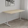 Стол письменный Space Ferrum-decor 750x1400x700 Белый металл ДСП Дуб Кремона Торро 16 мм (FRD-108003)