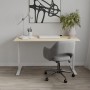Стол письменный Space Ferrum-decor 750x1400x700 Белый металл ДСП Дуб Кремона Торро 16 мм (FRD-108003)