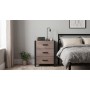 Тумба універсальна Ferrum-decor Вів'єн 3 50x41x40 чорний ДСП Дуб Кремона Канолло 16 мм (FRD-107743)