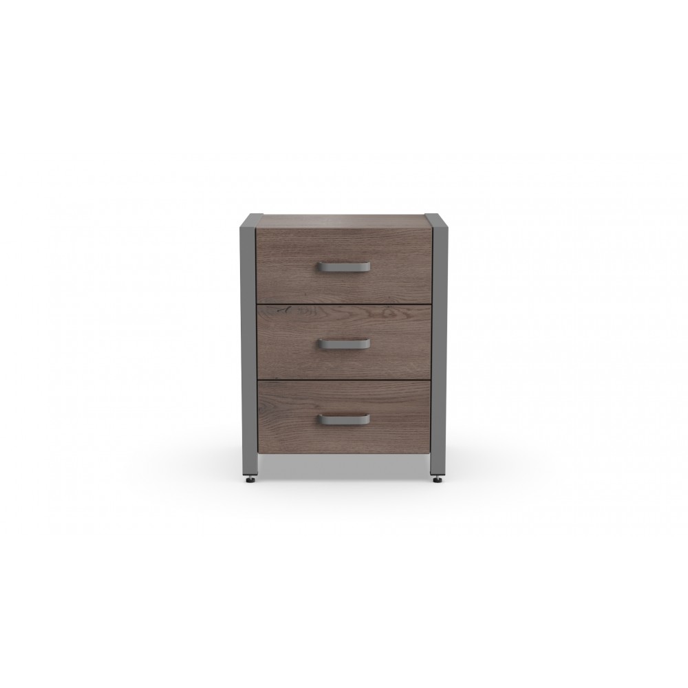 Тумба універсальна Ferrum-decor Вів'єн 3 50x41x40 сірий ДСП Дуб Кремона Канолло 16 мм (FRD-107753)