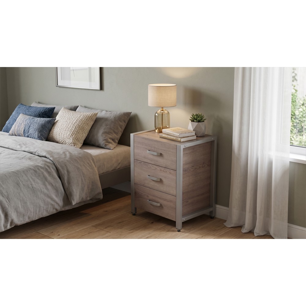 Тумба універсальна Ferrum-decor Вів'єн 3 50x41x40 сірий ДСП Дуб Кремона Канолло 16 мм (FRD-107753)