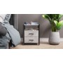 Универсальная тумба Ferrum-decor Вивьен 2/2 50x41x40 черный ДСП Дуб Бетон 16 мм (FRD-106841)
