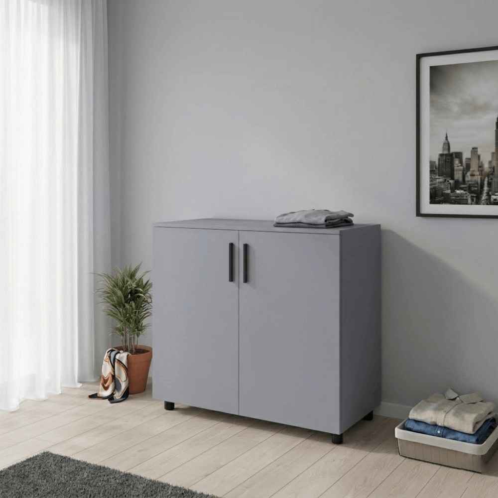 Комод Doros Торн Сірий 2 ДСП 90х51.6х80 (DRS-012090)