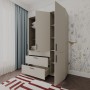 Шафа для одягу Doros Торн Кашемір 3 ДСП/3Ш (полиці) 135х51.6х200 (DRS-012060)