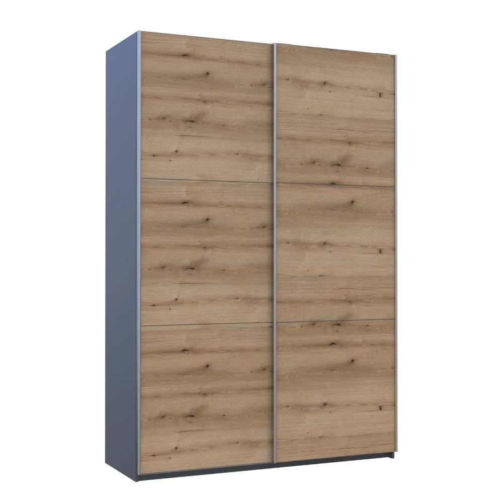 Шкаф купе Doros G-Caiser Антрацит/Дуб Эвок 2 ДСП / 3 части 160х60х240 (42005414) (DRS-012247)