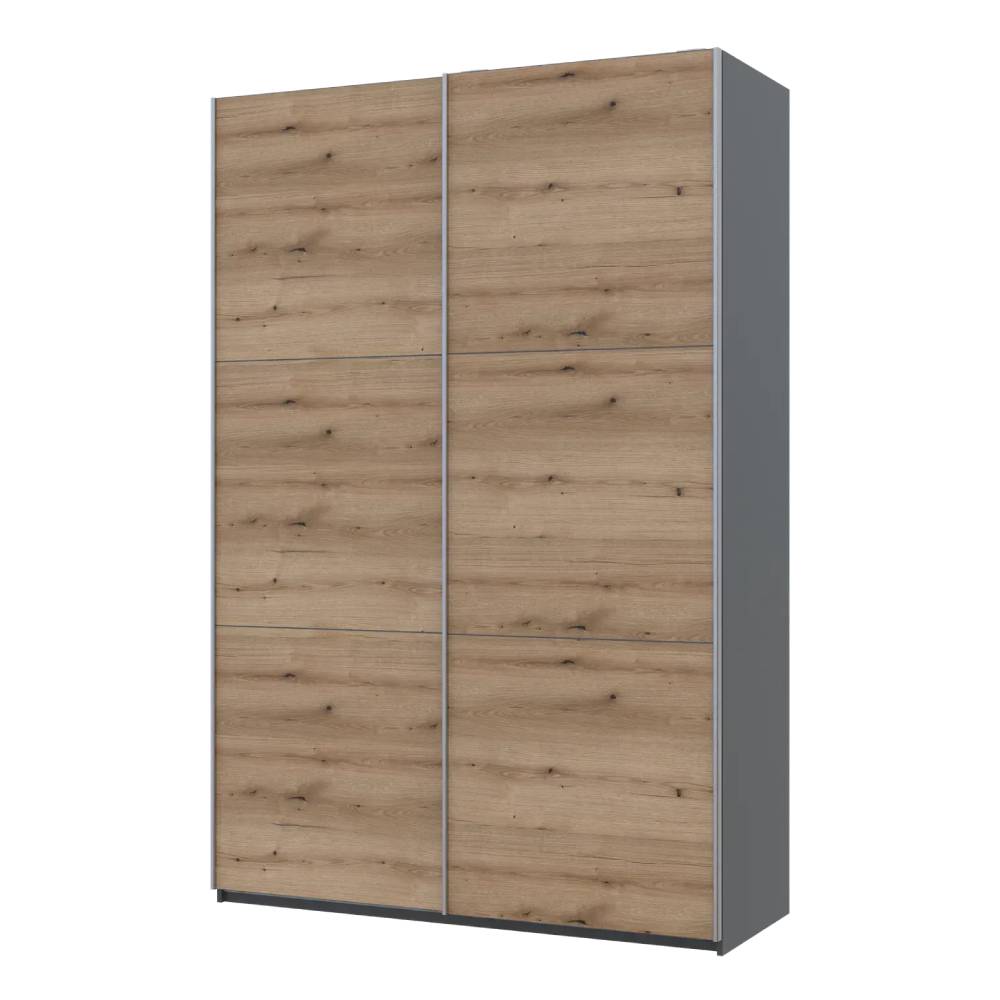 Шкаф купе Doros G-Caiser Антрацит/Дуб Эвок 2 ДСП / 3 части 160х60х240 (42005414) (DRS-012247)