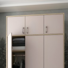 Антресоль висока Doros Ронді Дуб Артизан/Кашемір 3 ДСП 121х52х65 (DRS-011909)