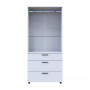 Шафа для одягу Doros Торн Білий 2 ДСП/3Ш (штанга) 90х51.6х200 (DRS-012021)