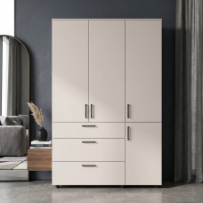 Шафа для одягу Doros Торн Кашемір 3 ДСП/3Ш (штанга) 135х51.6х200 (DRS-012061)