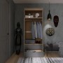 Шкаф для одежды с выдвижными ящиками Эверест Сити-800 80,2х50х204,6 см Дуб сонома/Графит (EVR-071142)