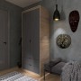 Шкаф для одежды с выдвижными ящиками Эверест Сити-800 80,2х50х204,6 см Дуб сонома/Графит (EVR-071142)