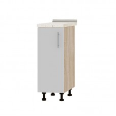 Кухонный модуль Оптима Низ Н83-300 Дуб Сонома/Нимфея Альба (Белый) (без столешницы) 300х461х820 мм (EVR-072839)