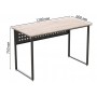 Стол письменный Майк Ferrum-decor 75x120x60 Серый металл ДСП Дуб Кремона Торро 32 мм (FRD-108344)