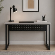 Стіл письмовий Майк Ferrum-decor 75x120x70 Чорний метал ДСП Кашемір 32 мм (FRD-108324)