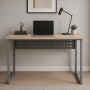 Стол письменный Майк Ferrum-decor 75x120x60 Серый металл ДСП Дуб Кремона Торро 32 мм (FRD-108344)