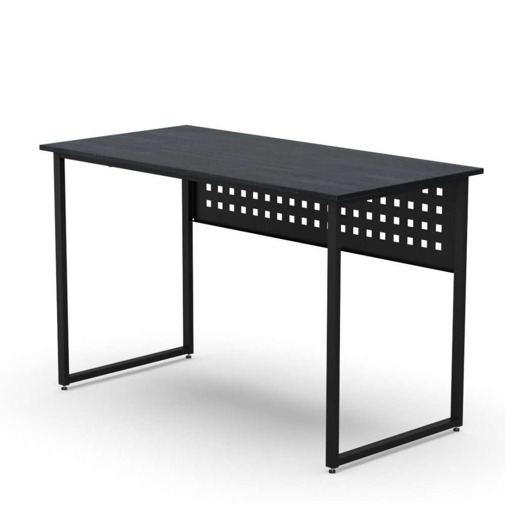 Стол письменный Майк Ferrum-decor 75x140x70 Черный металл ДСП Каштан Арвадонна 32 мм (FRD-108294)