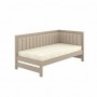 Полуторне дерев'яне ліжко Mebigrand Ліза М1 (права спинка) Бежевий (S2005Y50R)/Аляска 23 (Бежевий) 120x200 см MBG-25365
