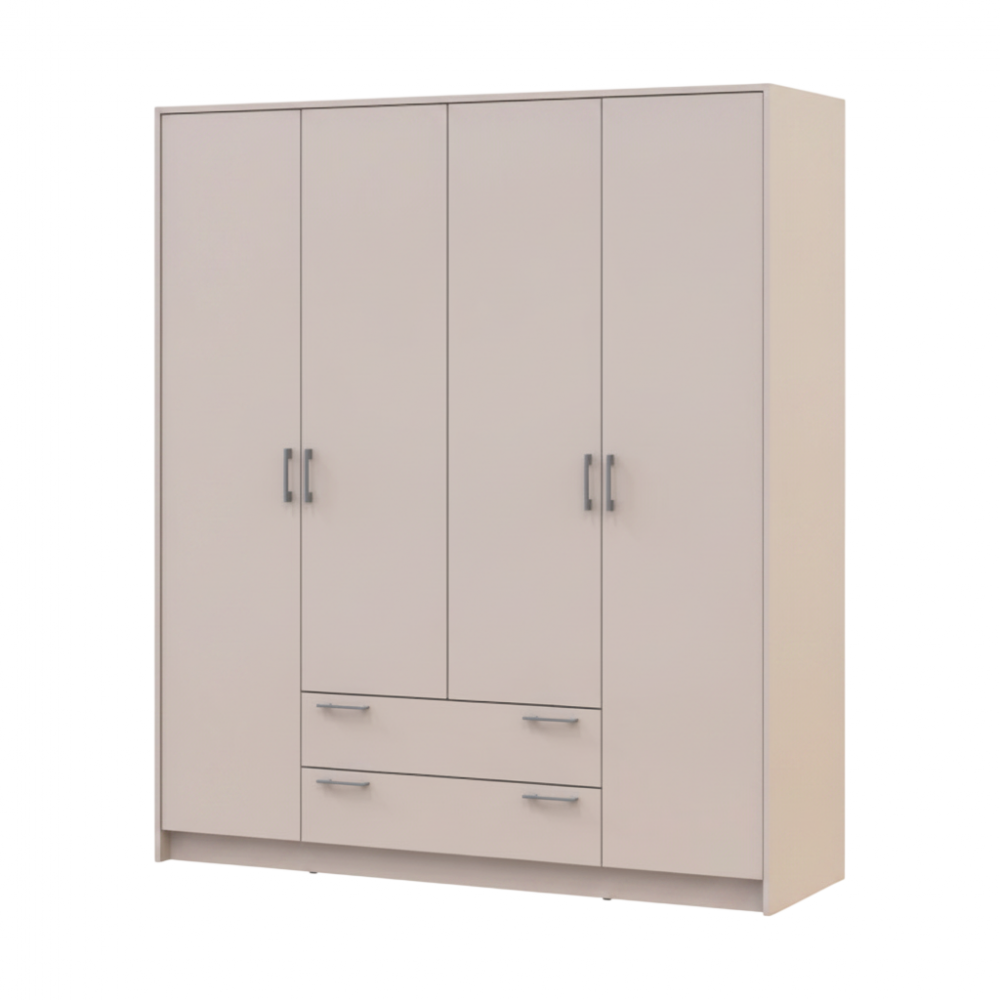 Шафа для одягу Doros Ронді Кашемір 4 ДСП 160х52х195 (80738477) (DRS-012191)