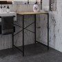 Стелаж-полиця Бафрум 401 Ferrum-decor для пральної машини 90x70,5x60,5 Чорний метал ДСП Дуб Евок Прибережний 16 мм (FRD-107574)