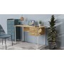 Компьютерный стол Ferrum-decor Дакота 75x120x60 белый ДСП Дуб Артизан 16мм (FRD-107264)