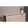 Стол раскладной Морис 900 Ferrum-decor 750x900x500 Черный металл ДСП Дуб Сан-Марино 16 мм (FRD-107314)