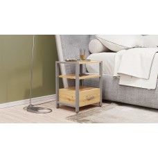 Тумба универсальная Ferrum-decor Вивьен 1/1 50x41x40 серый ДСП Дуб Артизан 16мм (FRD-106864)