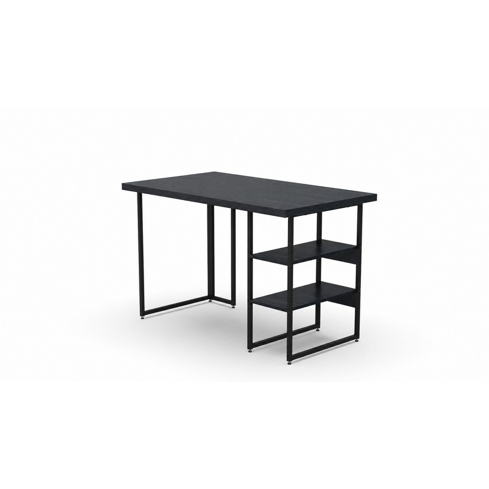 Стол письменный Кевин Ferrum-decor 75x140x70 Черный металл ДСП Каштан Арвадонна 32 мм (FRD-108114)