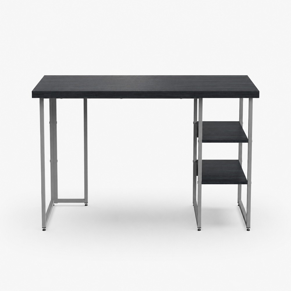 Стол письменный Кевин Ferrum-decor 75x100x70 Серый металл ДСП Каштан Арвадонна 32 мм (FRD-108104)