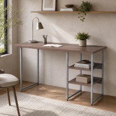 Стіл письмовий Кевин Ferrum-decor 75x100x60 Сірий метал ДСП Дуб Кремона Канолло 32 мм (FRD-108014)