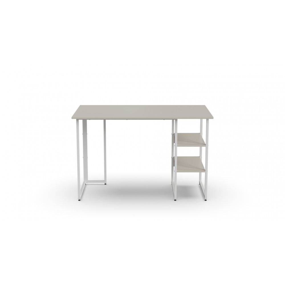 Стол письменный Кевин Ferrum-decor 75x120x60 Белый металл ДСП Кашемир 16 мм (FRD-108124)