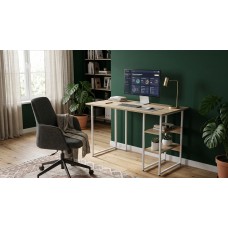 Стіл письмовий Кевин Ferrum-decor 75x140x70 Білий метал ДСП Дуб Кремона Торро 16 мм (FRD-108184)