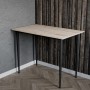 Стол универсальный Prime Ferrum-decor 750x1400x600 Черный металл ДСП Дуб Сан-Марино 16 мм (FRD-107644)