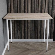 Універсальний стіл Prime Ferrum-decor 750x1400x700 Білий метал ДСП Дуб Сан-Марино 16 мм (FRD-107734)