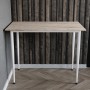 Стол универсальный Prime Ferrum-decor 750x1000x700 Белый металл ДСП Дуб Сан-Марино 16 мм (FRD-107714)