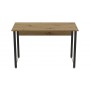 Компьютерный стол Ferrum-decor Курт 75x100x70 черный ДСП Дуб Артизан 32мм (FRD-107144)