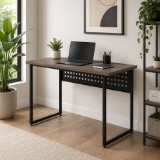 Стіл письмовий Майк Ferrum-decor 75x140x60 Чорний метал ДСП Дуб Кремона Канолло 32 мм (FRD-108204)