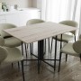 Розкладний стіл-трансформер книжка Моріс 3 Ferrum-decor 75x130x90 Чорний метал ДСП Дуб Сан-Марино 16 мм (FRD-107414)