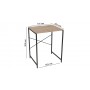 Стеллаж полка Бафрум 401 Ferrum-decor для стиральной машины 90x70,5x60,5 Черный металл ДСП Дуб Сан-Марино 16 мм (FRD-107354)