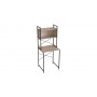 Стелаж-полиця Бафрум 403 Ferrum-decor для пральної машини 178x70,5x60,5 Чорний метал ДСП Дуб Сан-Марино 16 мм (FRD-107374)