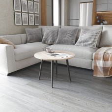 Журнальний круглий стіл OPTIMA 2 ніжки конусні Ferrum-decor 450x670x670 Чорний метал ДСП Дуб Сонома 16 мм (FRD-107474)