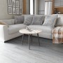 Журнальний круглий стіл OPTIMA 2 ніжки конусні Ferrum-decor 450x670x670 Чорний метал ДСП Дуб Сонома 16 мм (FRD-107474)