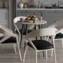 Круглий стіл OPTIMA 4 ніжки конусні Ferrum-decor 750x670x670 Чорний метал ДСП Дуб Сонома 16 мм (FRD-107454)