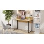 Компьютерный стол Ferrum-decor Скай 76x100x70 черный ДСП Дуб Артизан 32мм (FRD-106994)