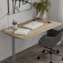 Стол письменный Space Ferrum-decor 750x1000x700 Серый металл ДСП Дуб Евок Прибрежный 16 мм (FRD-107874)