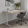 Стол письменный Space Ferrum-decor 750x1000x600 Белый металл ДСП Дуб Евок Прибрежный 16 мм (FRD-107854)