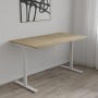 Стол письменный Space Ferrum-decor 750x1000x600 Белый металл ДСП Дуб Евок Прибрежный 16 мм (FRD-107854)